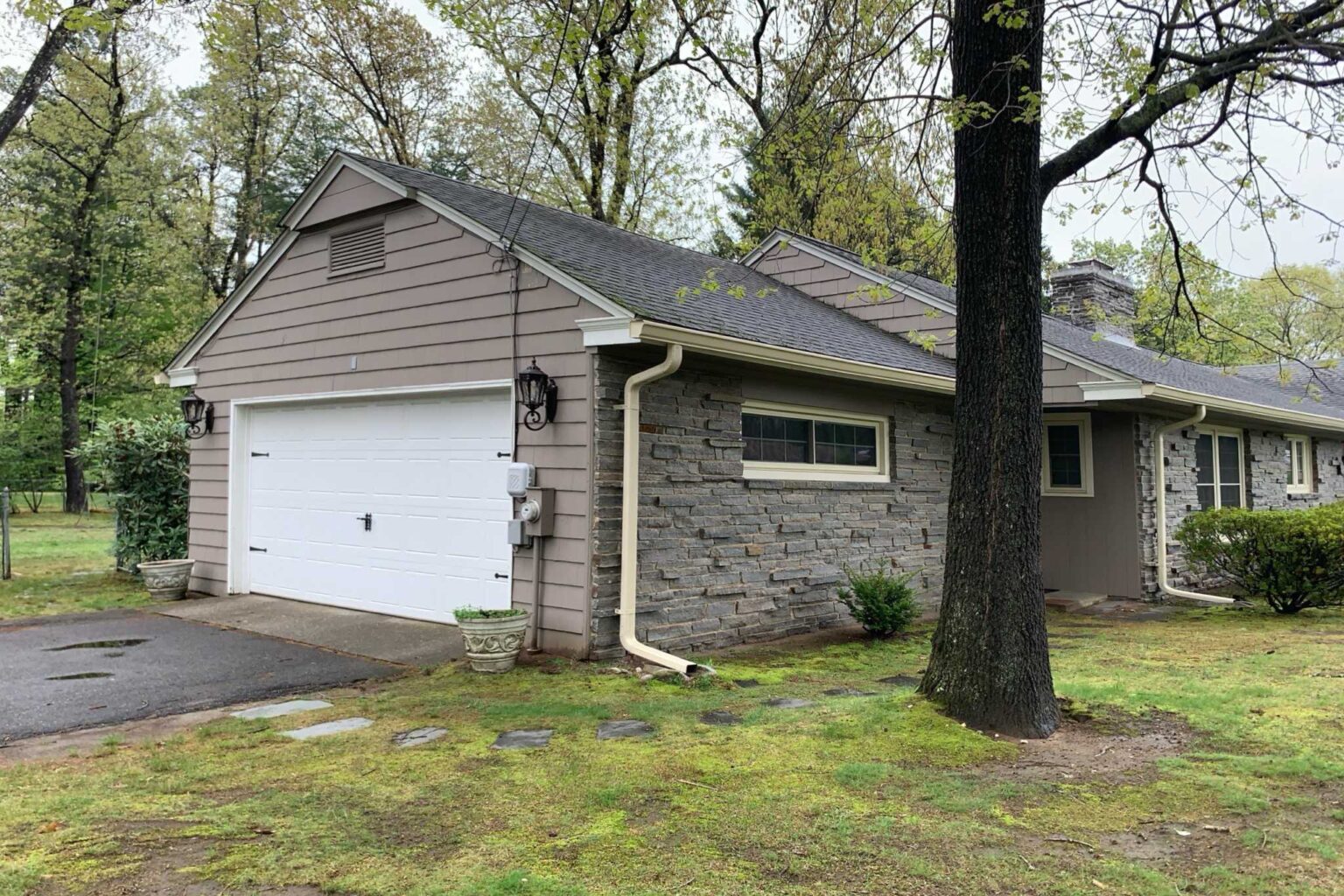 Before a project starts to create custom walkway in Springfield, Massachusetts