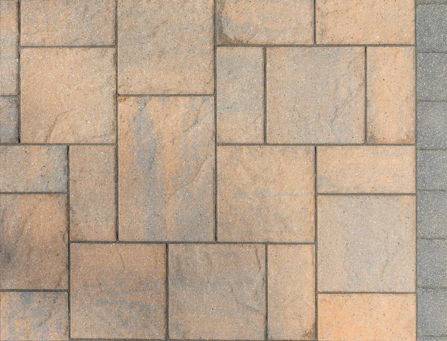 Cleaned natural patio pavers by the Bahler Brothers Hardscape Cleaning and Maintenance crew