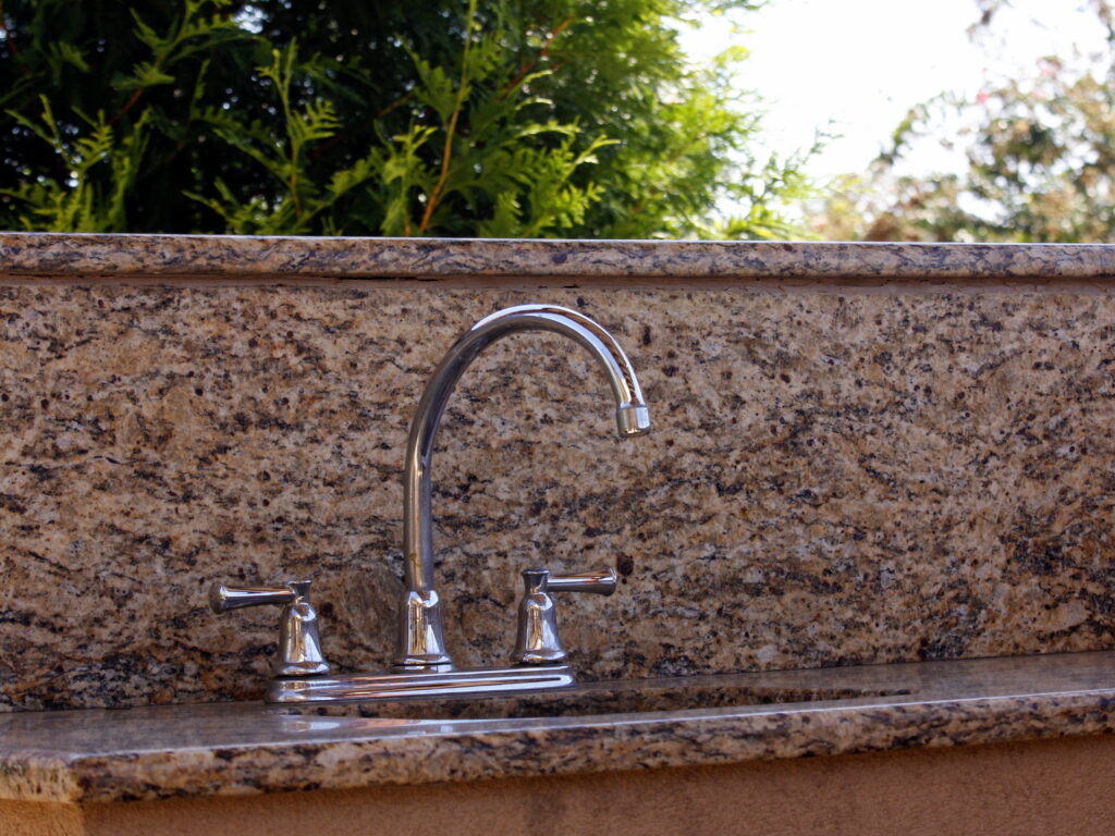 sink area outdoor kitchen