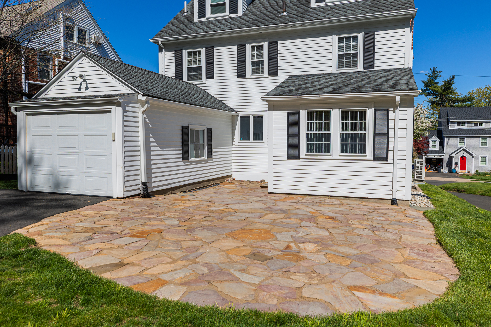Hardscape cleaning and maintenance patio in West Hartford