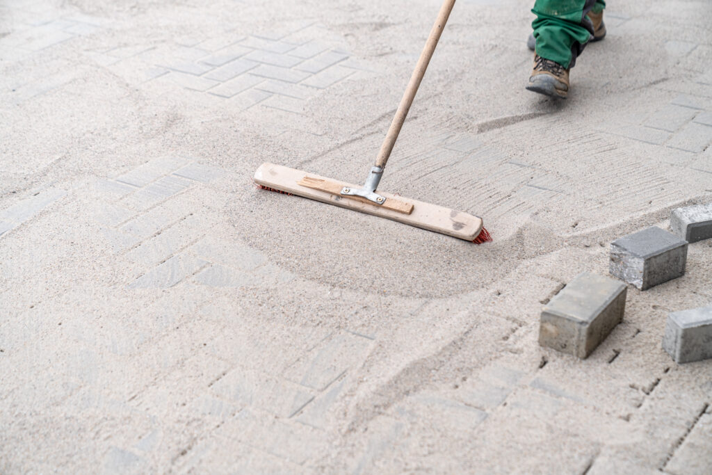 Bahler Brothers sweeping sand on the new pavement 2025 01 07 06 04 29 utc